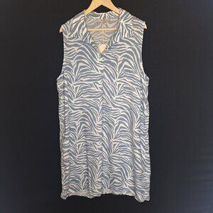 NWT Casa Cabana Lightweight Soft Shirtdress Size XL Comfy Casual Beach Vacation